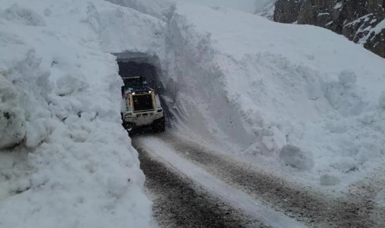 Yüksekova’da çığ düştü, yol açma çalışmasında boşluğa yuvarlanan personel yaralandı