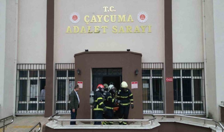 Adliyede gerçeğini aratmayan tatbikat