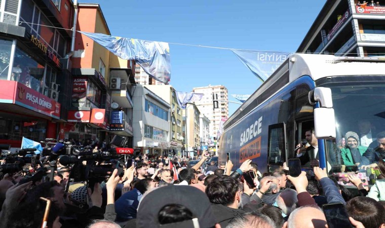 AK Parti İBB Başkan Adayı Kurum, Sancaktepede vatandaşlara seslendi