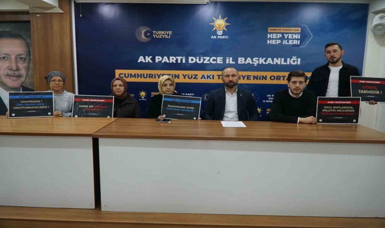 AK Partiden 28 Şubat Postmodern Darbe ‘ye tepki: İnsanlık Tarihine Kara Bir Leke