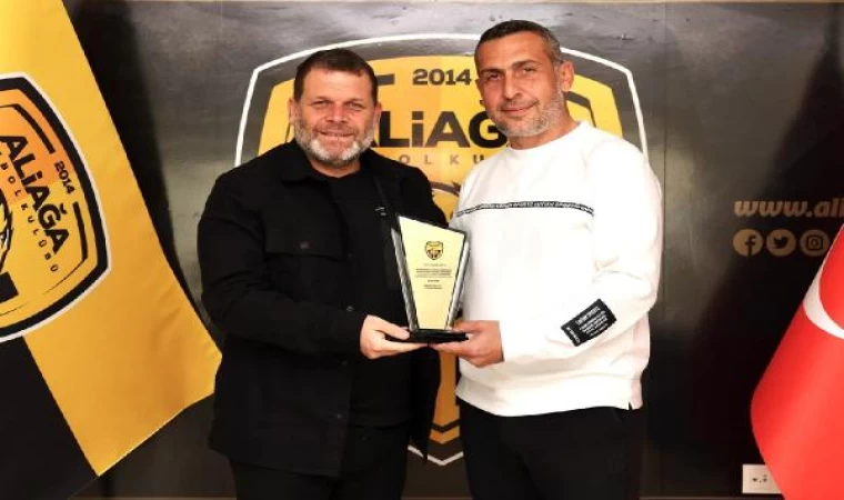 Aliağa Futbol’da Şapçı’ya plaketli veda