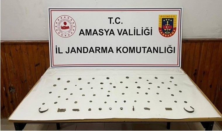 Amasyada Roma dönemine ait 68 tarihi eser ele geçirildi