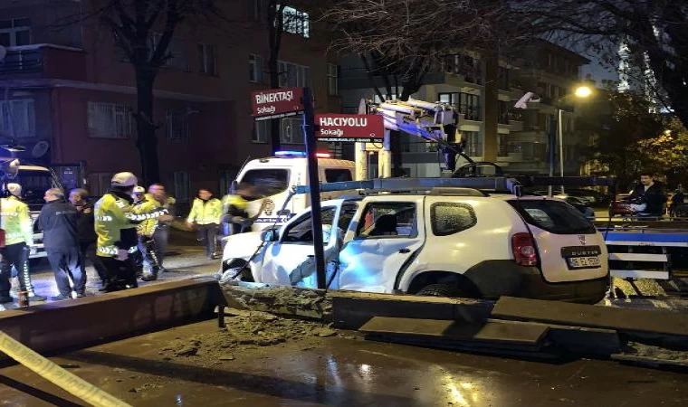 Ankara’da 2 otomobil çarpıştı: 1 ölü, 2 yaralı