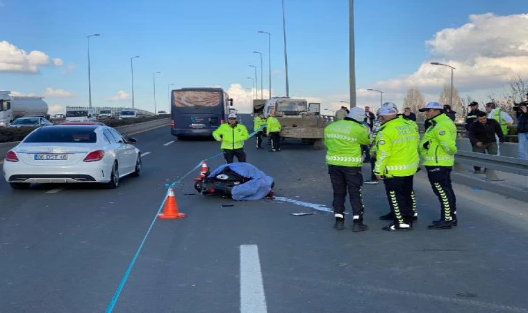 Ankara’da traktöre çarpan motosikletin sürücüsü öldü