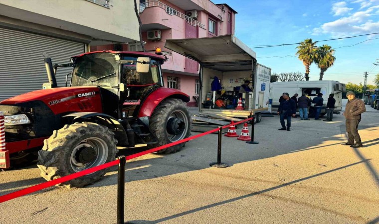 Araç muayenesinde Yüreğirde çiftçilere büyük kolaylık