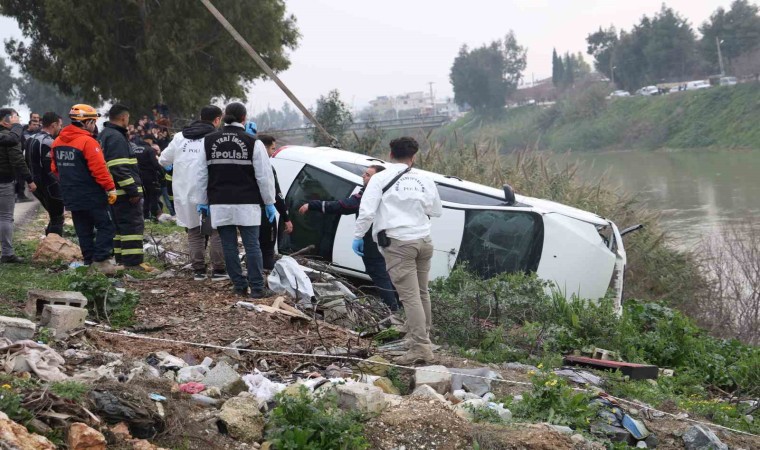 Asi Nehrine düşen otomobilde bir kişi ölü bulundu