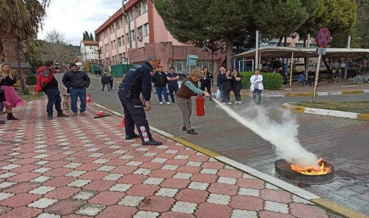 Aydın Devlet Hastanesi personeline yangın eğitimi verildi