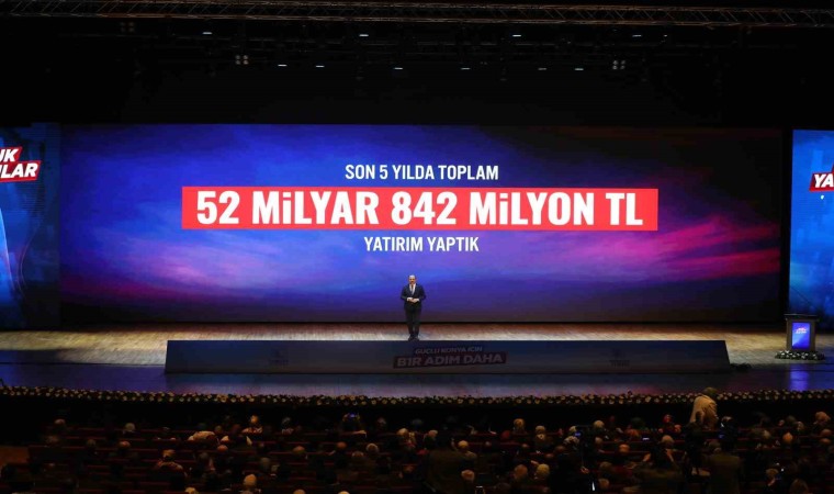 Başkan Altay Konyaya 5 yılda kazandırılan 52,8 milyarlık yatırımı ve yeni dönem projelerini anlattı