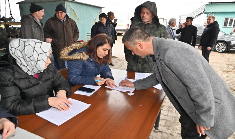 Başkan Ergünün Kırkağaçlı üreticilere desteği sürüyor