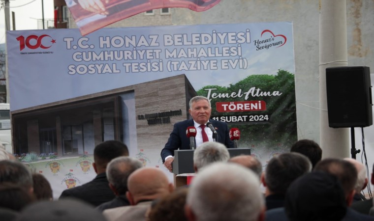 Başkan Kepenek, Honazda taziye evinin temelini attı