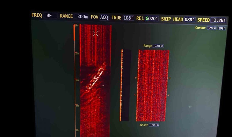 Batan kuru yük gemisi 51 metre derinlikte görüntülendi