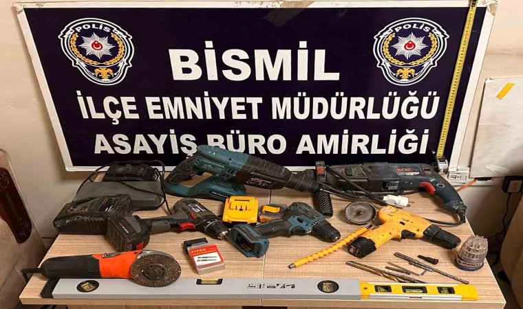 Bismilde polis, sanayi hırsızını çaldığı malzemeleri satarken yakaladı