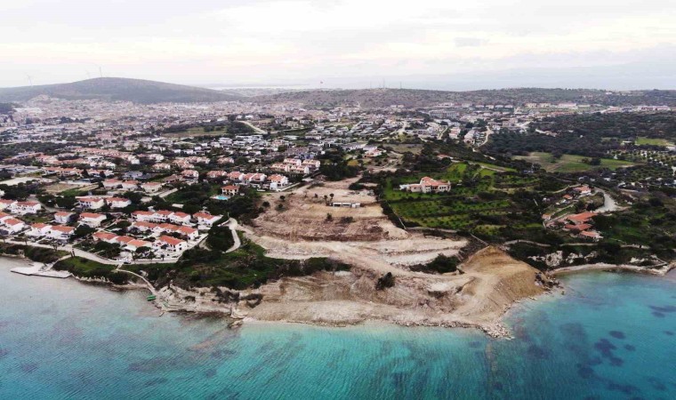 Çeşme Ayayorgi Koyunda hazine arazisinde kaçak inşaat