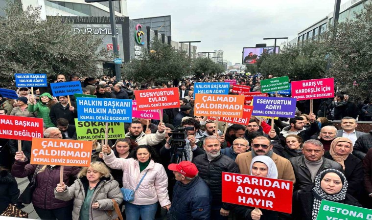 CHPden yeniden aday gösterilmeyen Esenyurt Belediye Başkanı Bozkurta vatandaşlardan destek