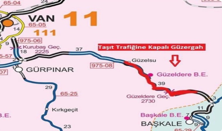 Çığ riski nedeniyle Van-Hakkari karayolu ulaşıma kapatıldı