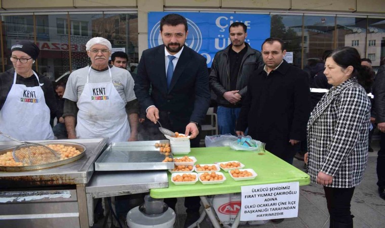 Çine Ülkü Ocaklarından Fırat Çakıroğlu için lokma hayrı