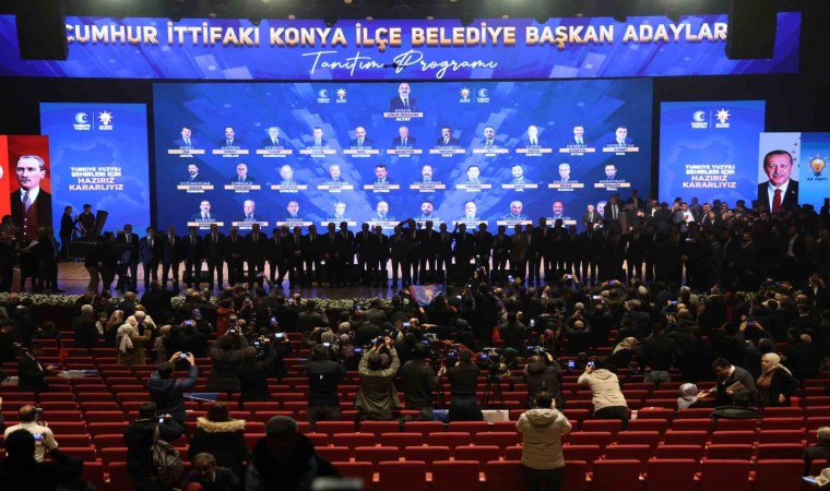 Cumhur İttifakının Konya İlçe Belediye Başkan adayları tanıtıldı