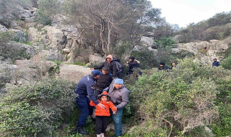 Datça Armutlu Koyunda 21 düzensiz göçmen yakalandı