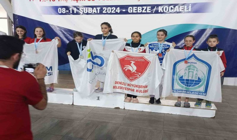 Denizli Büyükşehrin sporcuları kış şampiyonasından derecelerle döndü