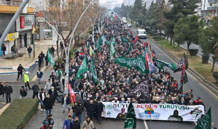 Diyarbakır’da ’Büyük Kudüs Yürüyüşü’ yapıldı