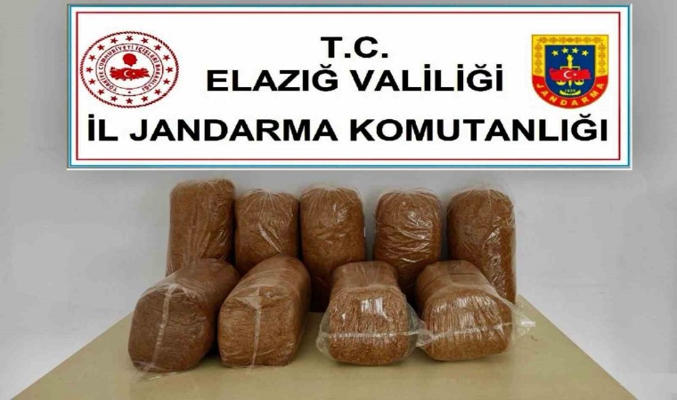 Elazığda 45 kilo kaçak tütün ele geçirildi