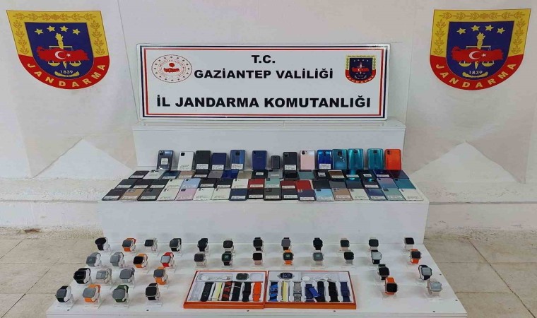 Gaziantepte 1 milyon lira değerinde kaçak telefon ele geçirildi