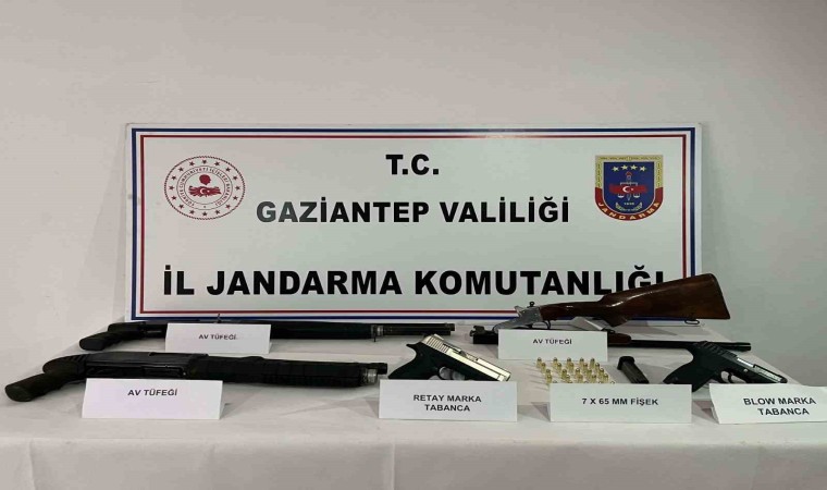 Gaziantepte ruhsatız silah operasyonu: 8 gözaltı