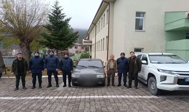 Gece avı yapan şahısların otomobiline el konuldu