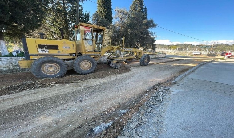 Germencik Belediyesi yol çalışmalarını sürdürüyor