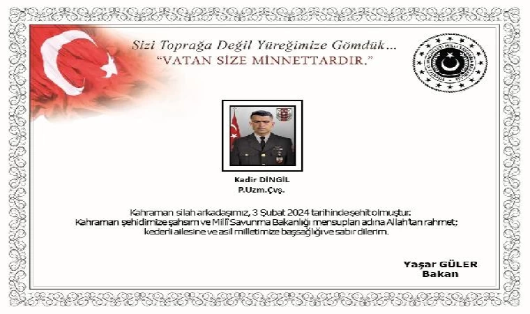 Irak’ın kuzeyinde 1 asker şehit oldu, 2 asker yaralandı