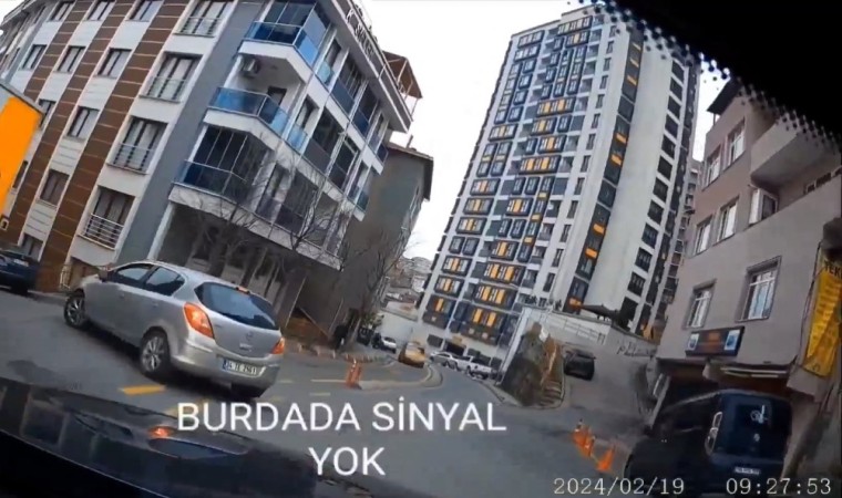 İstanbulda “eşime neden selektör yaptın” tartışması kamerada: Kadın sürücünün eşi takip edip tehdit etti