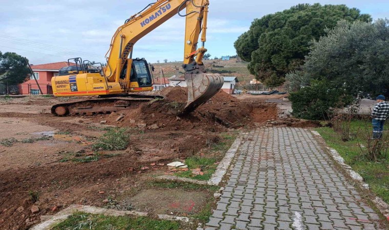 Karacasu Ataeymir İlkokulu için ilk kepçe vuruldu