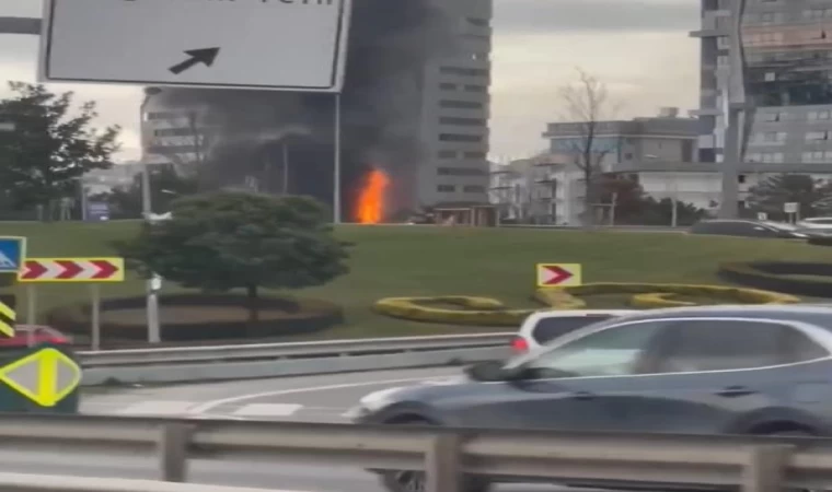 Kartal’da işçilerin kaldığı konteynerde yangın çıktı