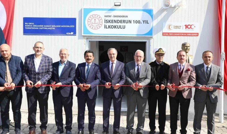 Konya OSB tarafından İskenderuna kazandırılan ilkokulun açılışı yapıldı