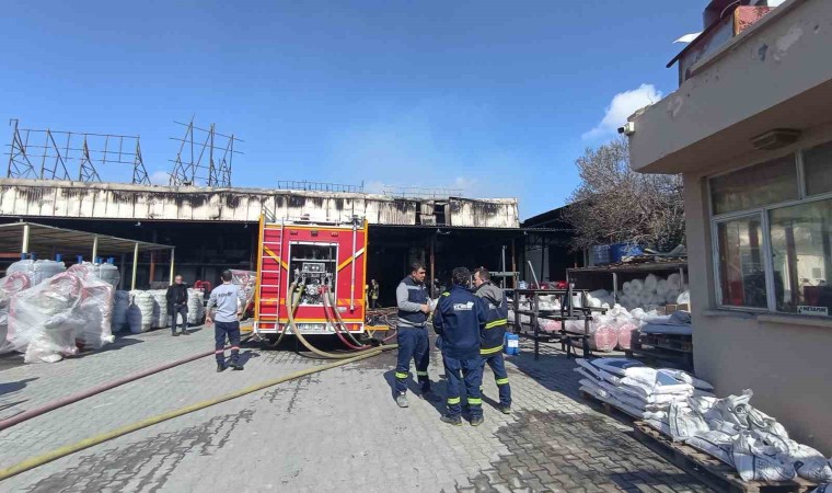 Konyada sanayi bölgesinde yangın