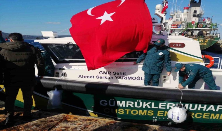 Konyalı şehit gümrük muhafaza memurunun adını taşıyan bot denize indirildi