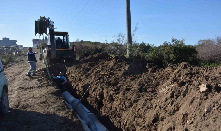 Lapseki Belediye ekipleri altyapıda titiz çalışmalarını sürdürüyor