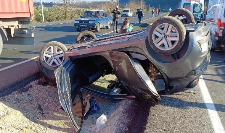 Manisa’da TIR ile otomobil çarpıştı: 7 yaralı