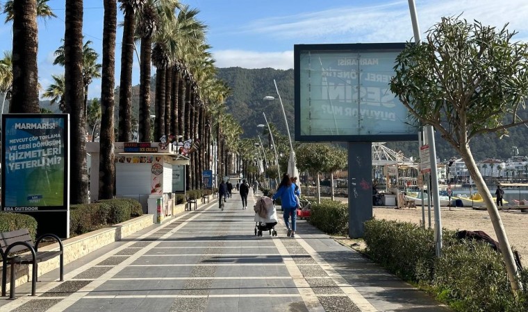 Marmariste sağanak yağış, yerini güneşli havaya bıraktı