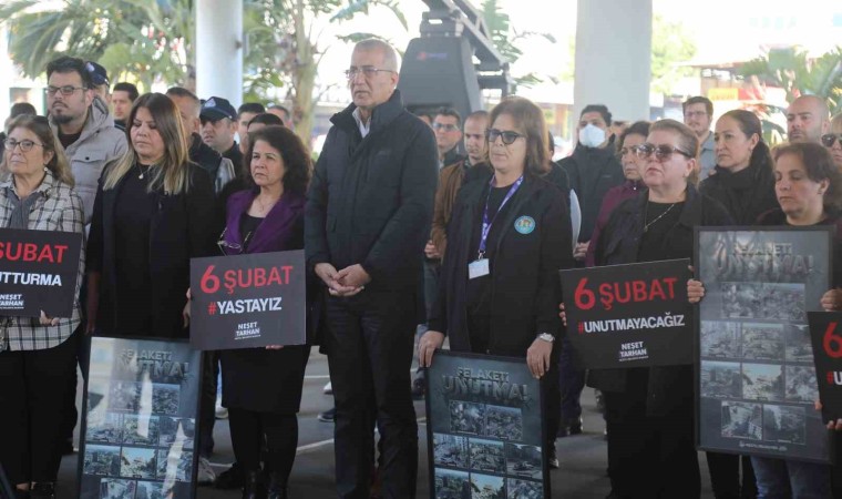 Mezitlide 6 Şubat depremlerinde hayatını kaybedenler anıldı