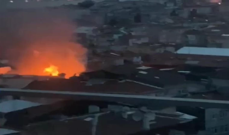 Ortaköy’de ahşap binada yangın-1