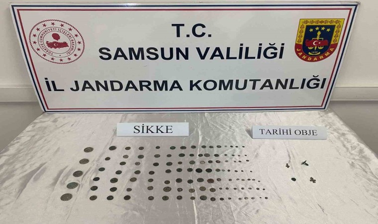 Samsunda 186 adet sikke ele geçirdi