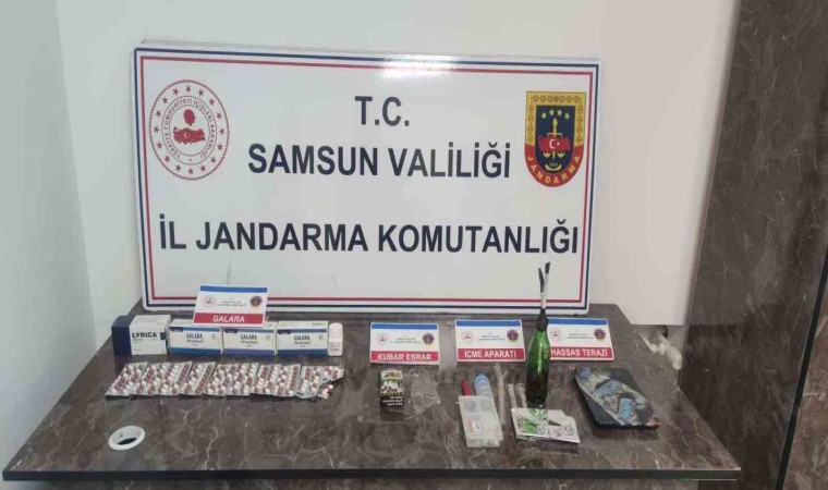 Samsunda jandarmadan uyuşturucu operasyonu