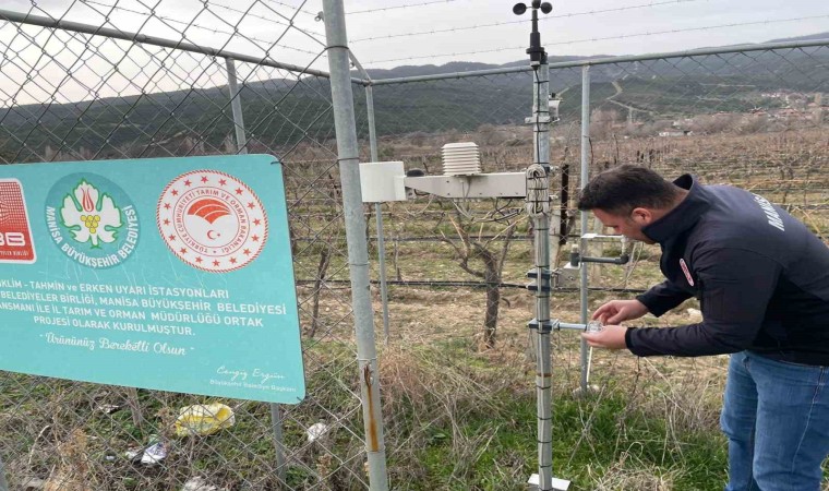 Sarıgölde erken uyarı ve tahmin istasyonlarının bakımı yapıldı