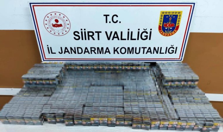 Siirtte bin 100 paket kaçak sigara ele geçirildi