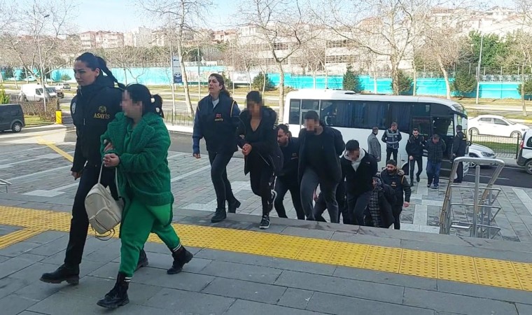 Tekirdağ merkezli 7 ildeki KAFES-36 operasyonunda 18 kişi adliyede