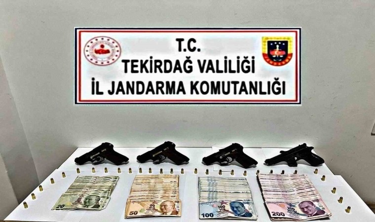 Tekirdağda silah ve uyuşturucu operasyonu