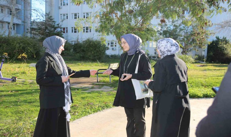 Tıp Fakültesi öğrencileri İsrailin zulmüne sessiz kalmadı