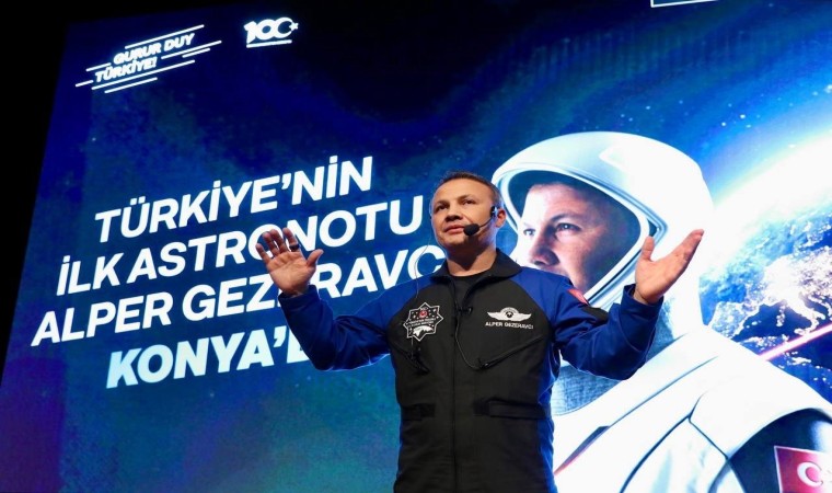 Türkiyenin ilk astronotu Alper Gezeravcı Selçuk Üniversitesinde