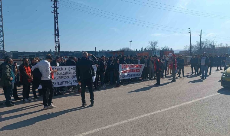 Yalovada tersane işçilerinden zam protestosu